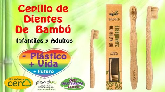 Cepillos dientes de Bambu